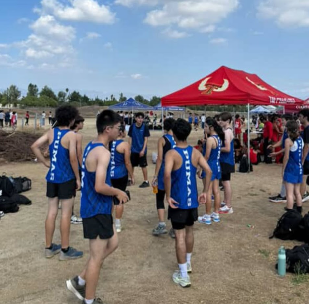 Puma Cross Country Warming up before run 