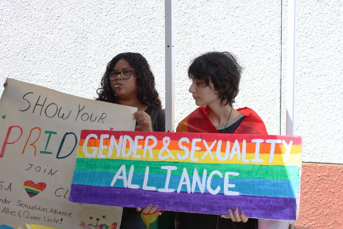GSA ( -Left to right: Breanna Donan, Z. Karapetyan as representatives- )