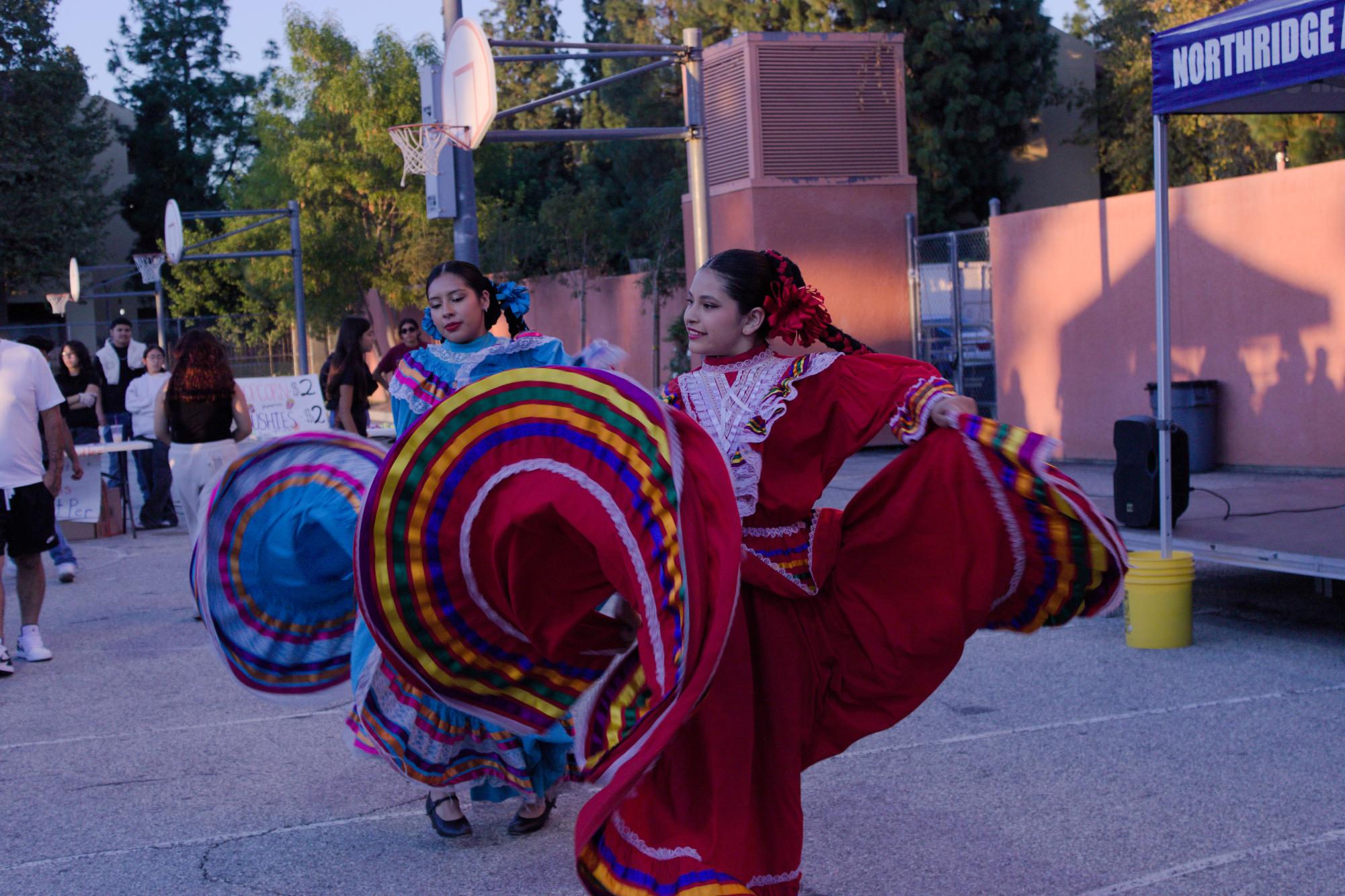 Dancing performance during Fall Fest